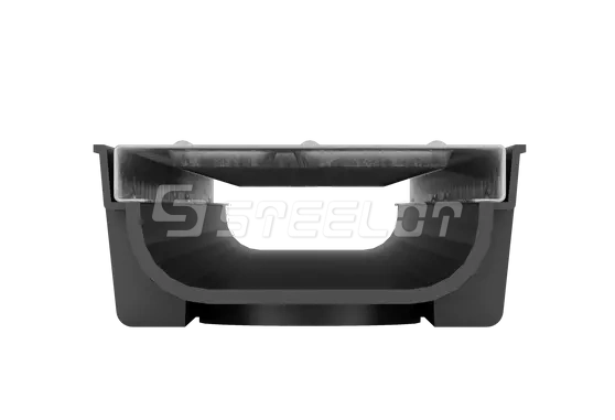 Лоток пластиковый SteePlain DN100 H55 с решеткой стальной тип 1