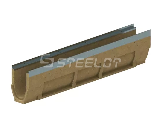 Лоток водоотводный полимербетонный SteePro PB DN100 H210