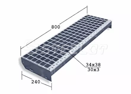 Ступени из сварного настила SP 800х240х30х3