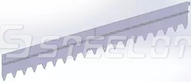 Разделитель-бордюр T-образный 1200-175-21,6-1,5, AISI 304