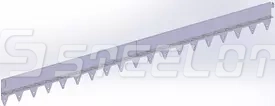 Разделитель-бордюр T-образный 1200-120-21,6-2, AISI 304