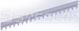 Разделитель-бордюр T-образный 1200-130-21,6-2, AISI 304