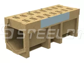 Моноблок полимербетонный ревизионный с полимербетонной решеткой SteeBlock DN300 H560, кл. Е600